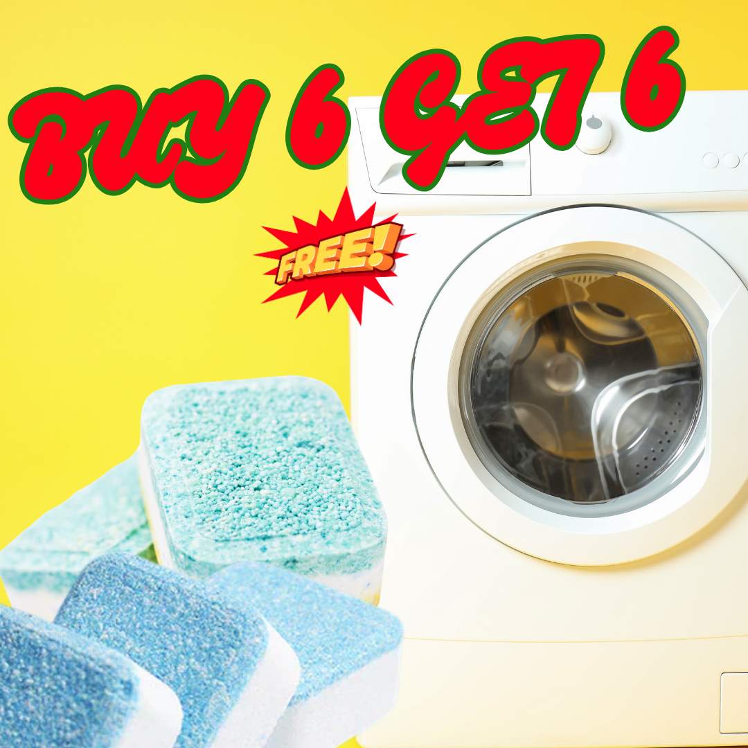 Washing Machine Cleaner Tablets - All in one Detergent & home needs (BUY 6  Get 6 free)