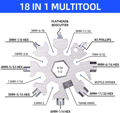 18 in 1 Multi-Purpose Snowflake Tool - 50% OFF