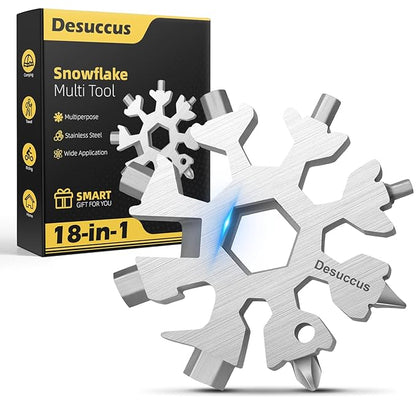 Hexa Screwdriver | Multi-functional 18 In 1 Tool | Stainless Steel Snowflake | Flat Phillips Screwdriver Kit